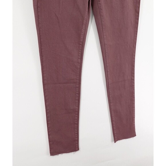Easel Los Angeles Pants Womens Large Pink Pull-On Skinny Jeggings Raw-Hem - Picture 4 of 15